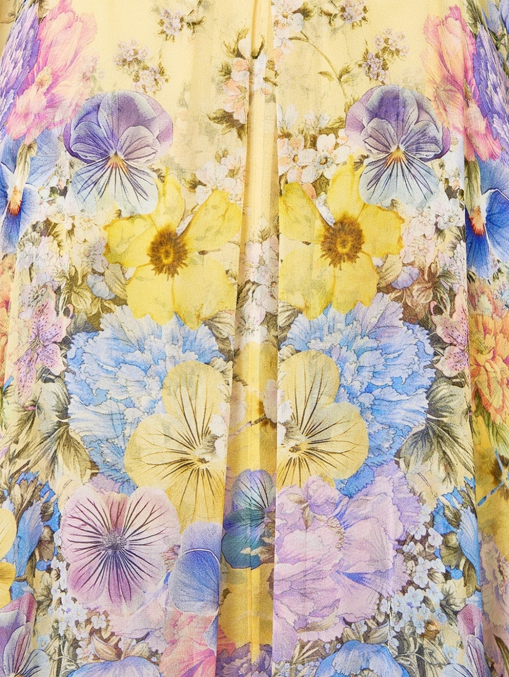 Camilla long kaftan Dress with waist detail In Darling buds - Picture 6 of 16